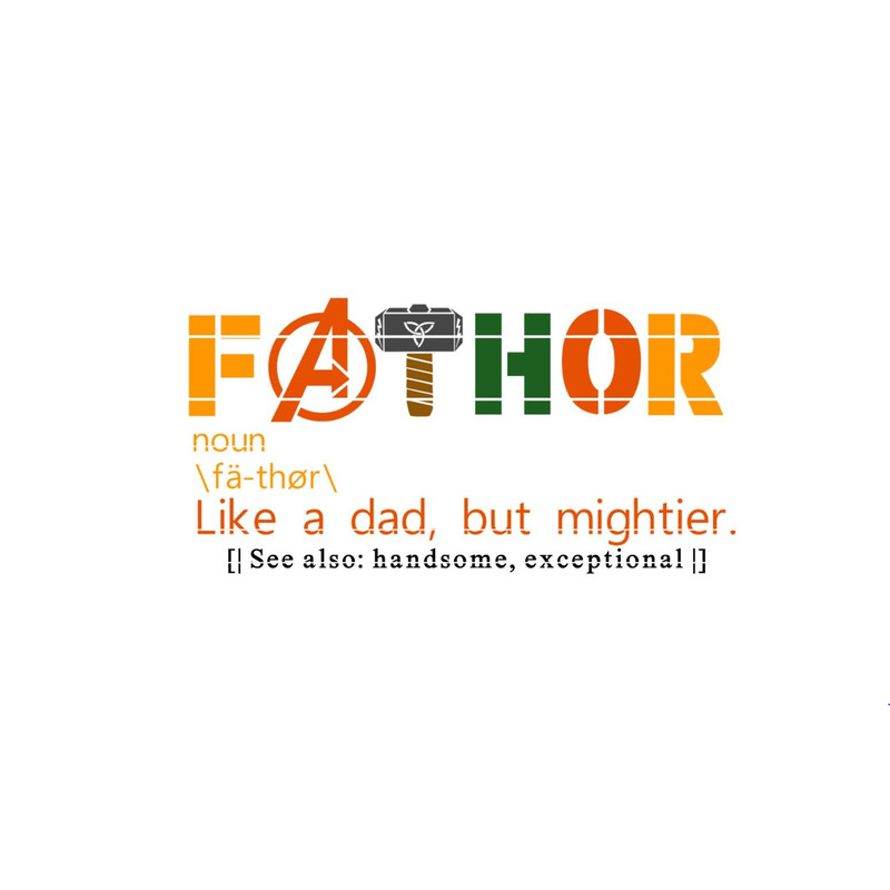 FATHOR Avengers Endgame Inspired Father's Day SVG Shirt for dad Father's Day Decor.jpg