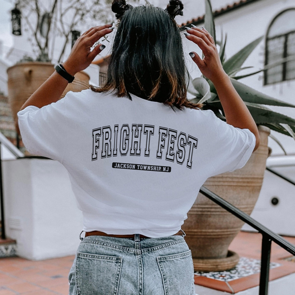 Fright Fest Jackson Township, NJ Digital Cut File, Halloween Spooky Walk DIY Shirt, Family Vacation SVG for Fall, Fall Varsity Cricut svg.jpg