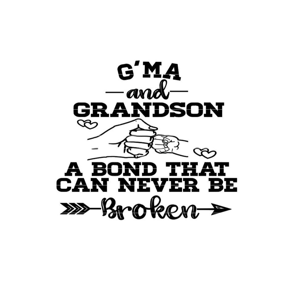 Grandma and Grandson Bond That Cant Be Broken SVG, DXF, png, jpg, Grandma Mother's Day Gift, Mother's Day from kids DIY 1.jpg