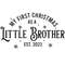 My First Christmas As A Little Brother SVG, First Christmas Ornament Gift, Christmas Cricut Cut Files, Newborn Baby Gift, Family Matching.jpg