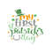 My First St Patricks Day SVG, PNG, DXF & jpg, st patricks day shirt for baby, baby milestone marker svg, Baby's first year.jpg