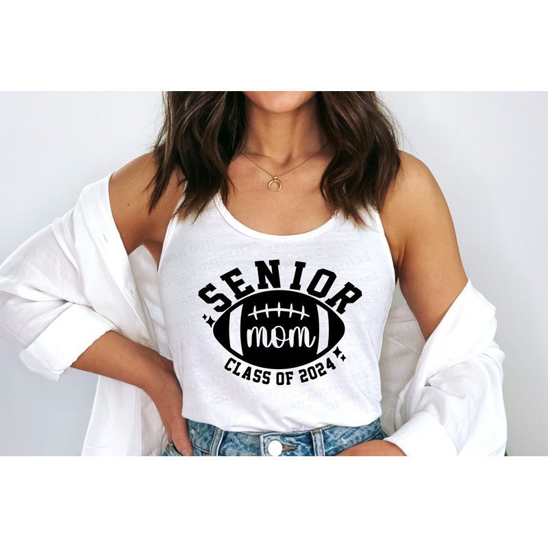 Senior Football Mom Class of 2024 SVG, Homecoming Shirt Cut File, Youth Varsity Sports, Cricut Digital Download.jpg