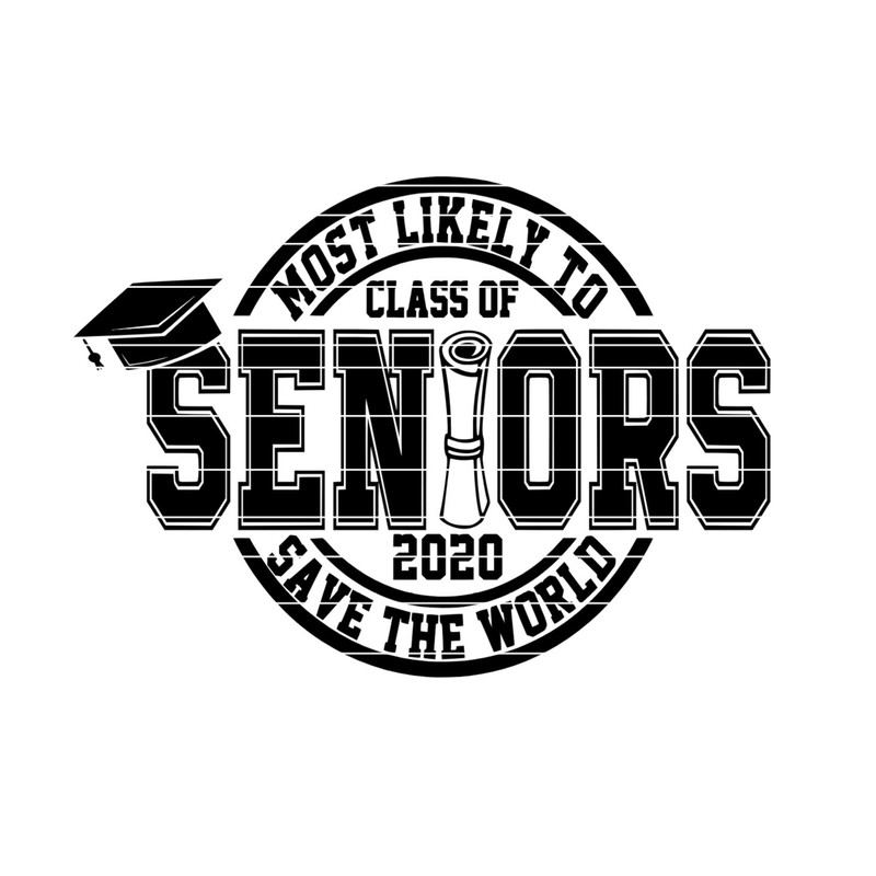 Seniors Class of 2020 Graduation SVG cut file with cap and diploma. Explore Now!.jpg