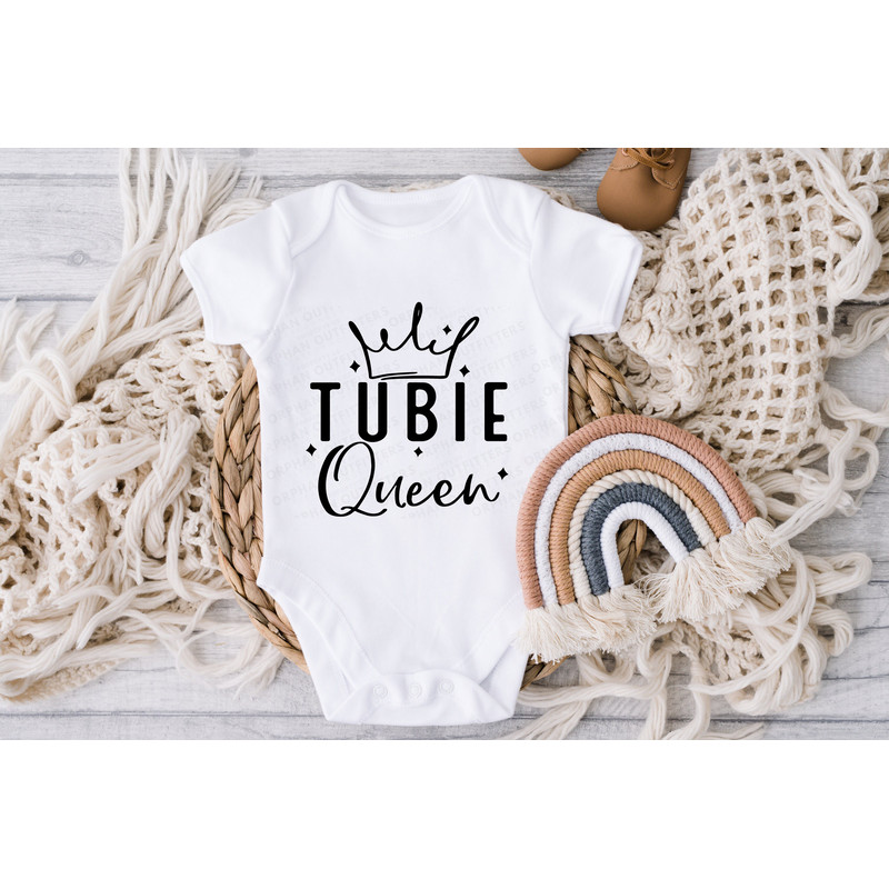 Tubie Queen SVG, NICU Graduate Cut File, CHD svg, Premature Newborn Preemie Baby Coming Home Outfit, Tube fed little girl shirt, fed is best.jpg