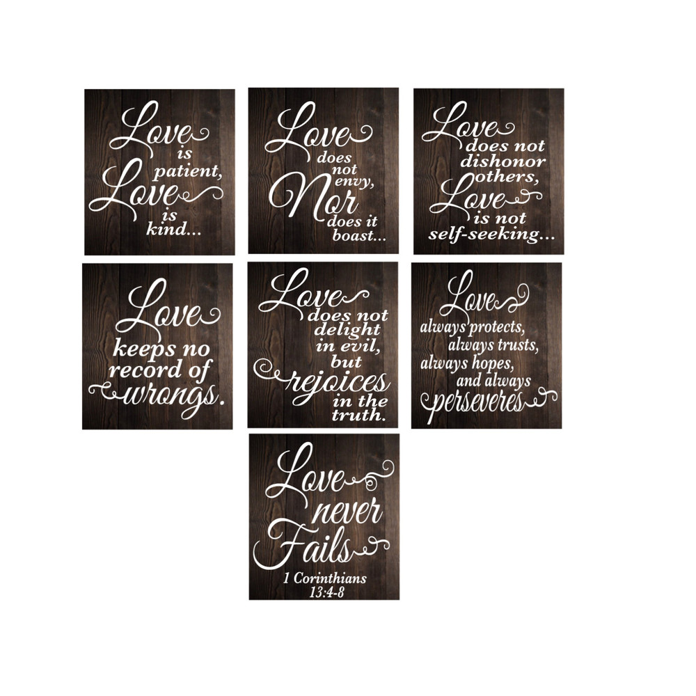 Wedding Ceremony Decor Love is Patient Love is Kind Ceremony Sign Digital Cut File - SVG, 8x10 PNG.jpg