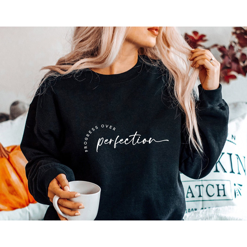 Progress Over Perfection SVG PNG PDF, Grateful Svg, Self Love Svg, Strong Women Svg, Mom Svg, Empowered Women, Strong Mom Svg, Perfect Svg.jpg