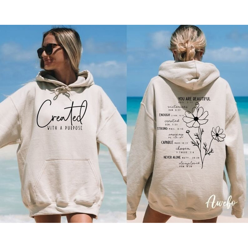 Created with a Purpose SVG PNG, You Are Beautiful Enough Svg, Christian Shirt svg, Bible Verse svg, Chosen svg, Scripture svg, Spiritual svg.jpg
