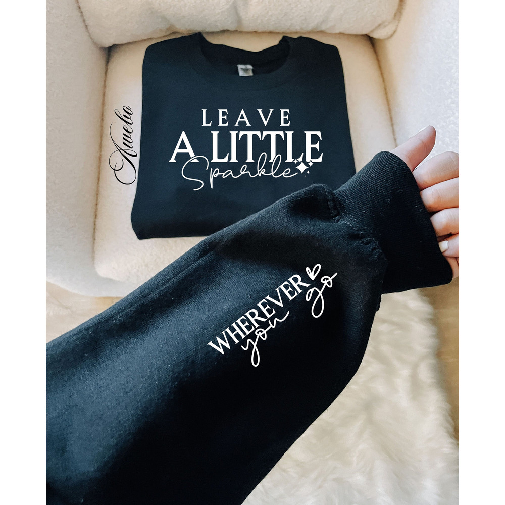 Leave a Little Sparkle SVG PNG, Boho Self Love Svg, Motivational Sleeve Shirt Svg, Boho Quote Self Care Svg, Png File.jpg