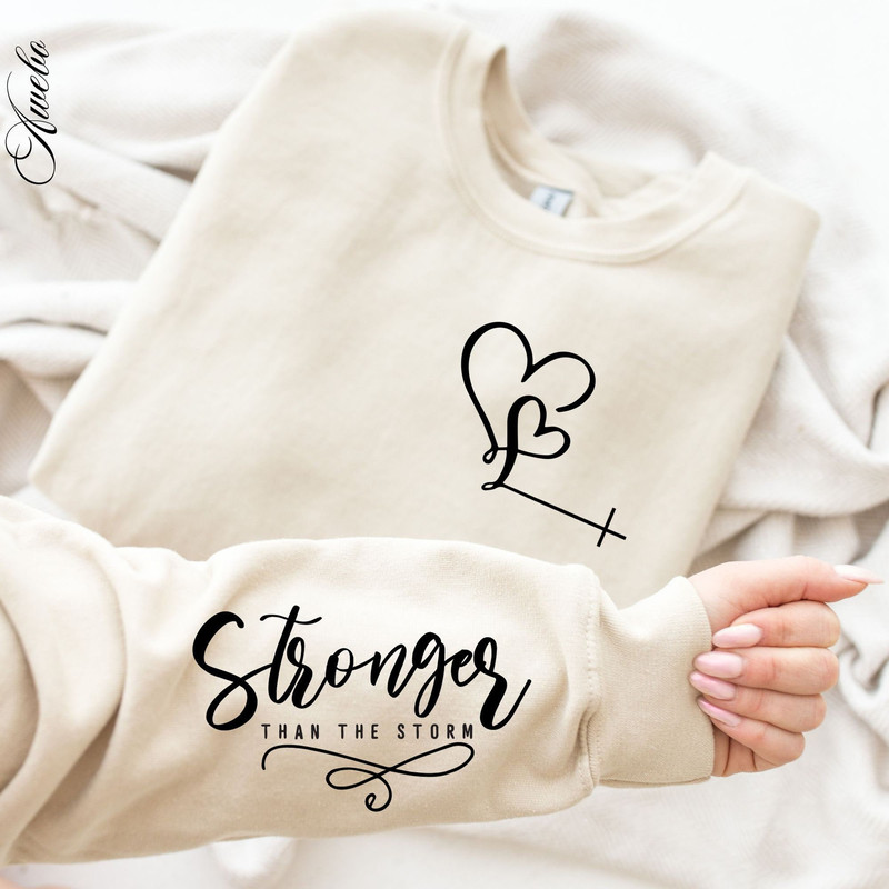You Are Stronger Than The Storm Svg Png, Boho Self Care, Motivational Svg, Sleeve Design, Trendy Shirt, Positive Daily Affirmations svg png.jpg
