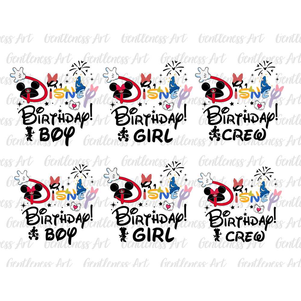 Bundle Birthday Crew Svg, Family Vacation Svg, Birthday Boy Girl Svg, Vacay Mode, Magical Kingdom, Svg, Png Files For Cricut Sublimation.jpg