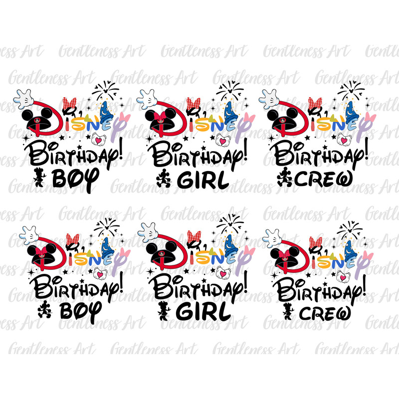Bundle Birthday Crew Svg, Family Vacation Svg, Birthday Boy Girl Svg, Vacay Mode, Magical Kingdom, Svg, Png Files For Cricut Sublimation.jpg