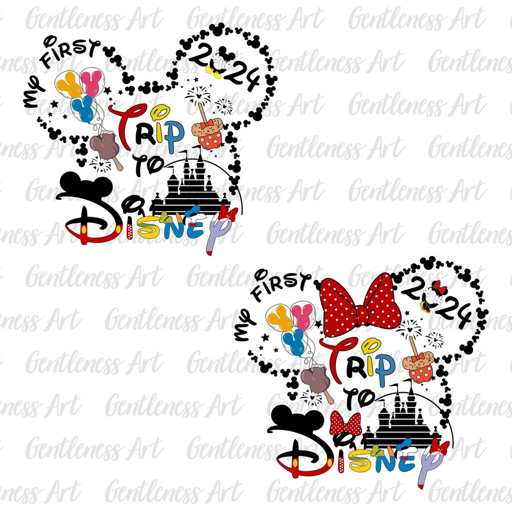 Bundle First Trip 2024 Svg Png, Family Vacation Svg, Friend Squad Svg, Vacay Mode Svg, Magical Kingdom Svg, Mouse And Friends Svg.jpg