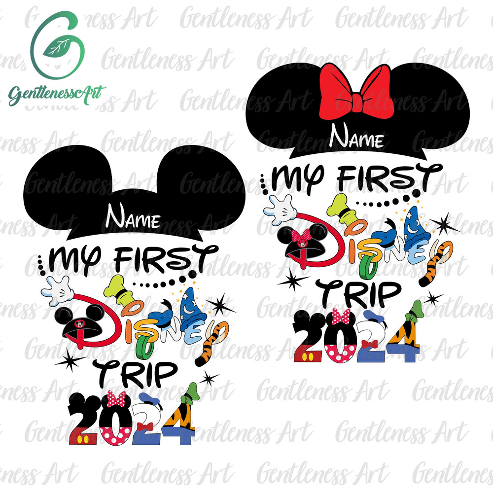 Bundle Personalized Name My First Trip 2024 Svg Png, Family Vacation Svg, Vacay Mode, Vacation Trip, Magical Kingdom Svg.jpg