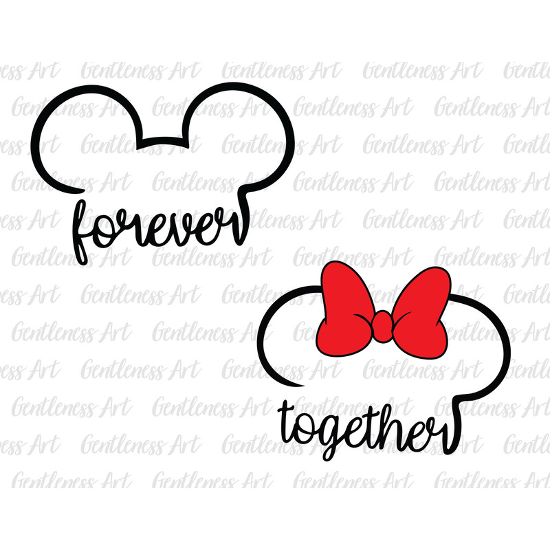 Bundle Together Forever Svg, Happy Valentine's Day Png, Retro Valentines Svg, Magical Heart Valentines Svg, Lover Svg, Magic Couple Svg.jpg