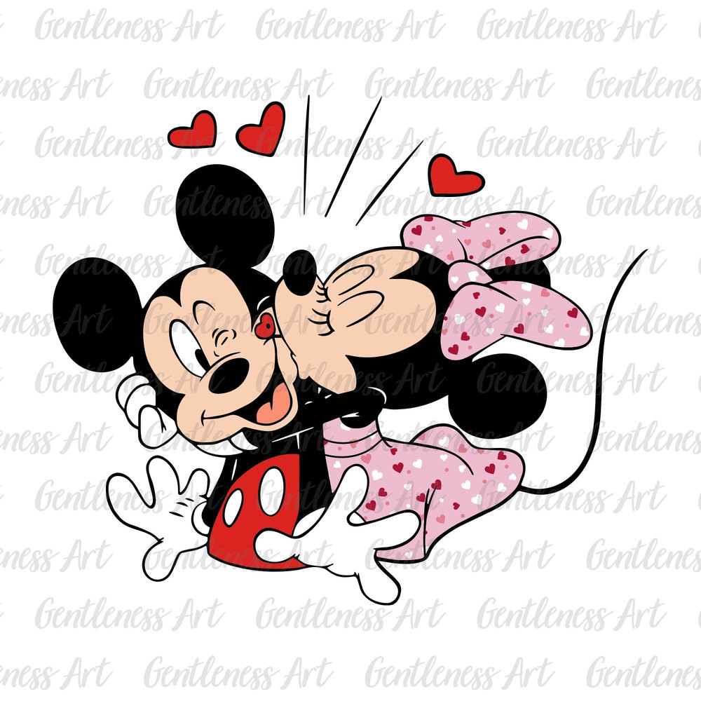 Couple Mouse Love Svg Png, Heart Valentines Svg, Valentine Day Svg, Heart Svg, Lover Svg, Be Mine Svg, Cupid Couple Svg, Magical Valentine.jpg