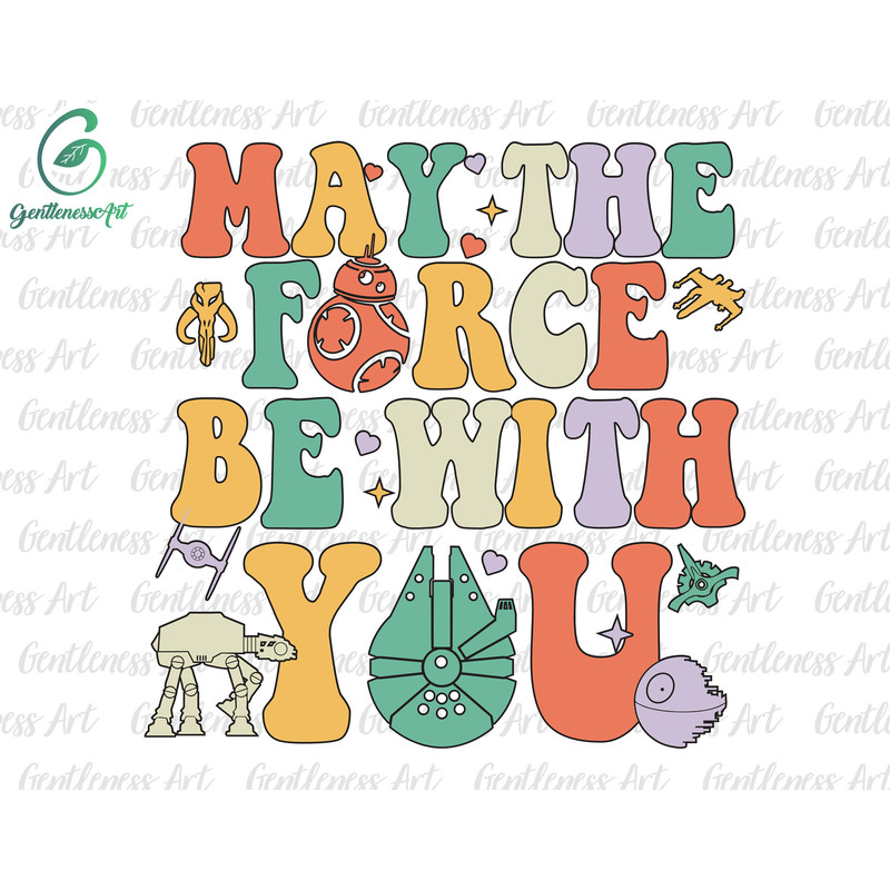 Groovy Style May The 4th Be With You, Science Fiction Svg, Television Series Svg, Space Travel Svg, This Is The Way, Be With You.jpg