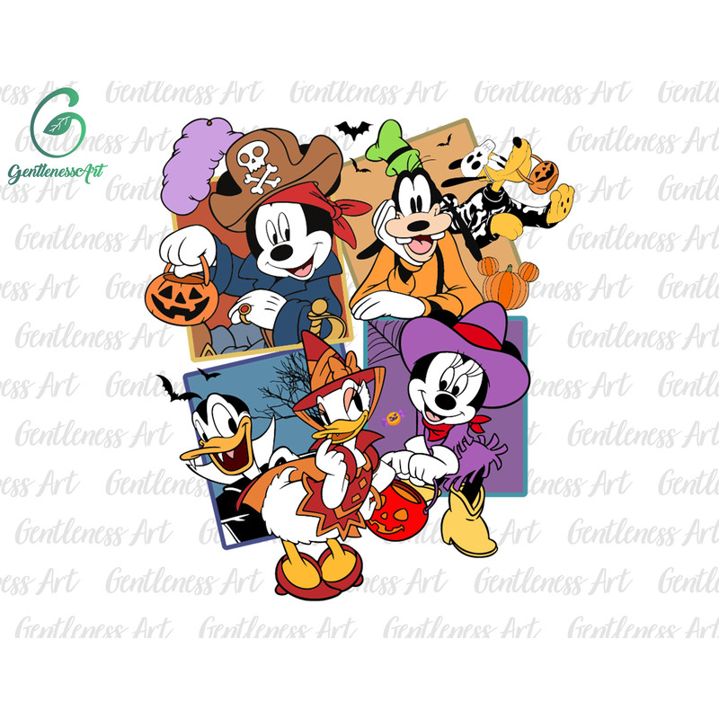 Halloween Mouse And Friends Masquerade Svg Png, Trick Or Treat, Spooky Vibes, Boo Svg, Fall Svg, Holiday Season.jpg