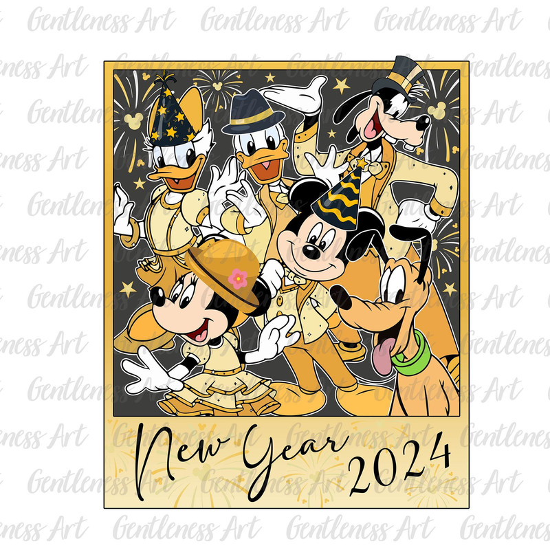 Happy New Year 2024 Png, New Year 2024 Png, Holiday Season Png, Magic Kingdom Png, Vintage New Year Png.jpg