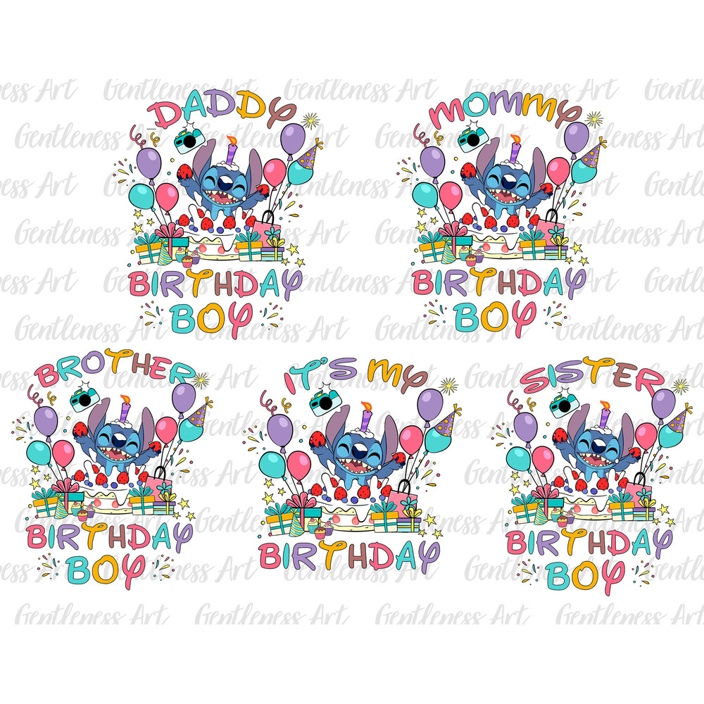 It's My Birthday Bundle Png, Happy Birthday Png, Funny Dog Png, Cartoon Png, Png Files For Sublimation.jpg