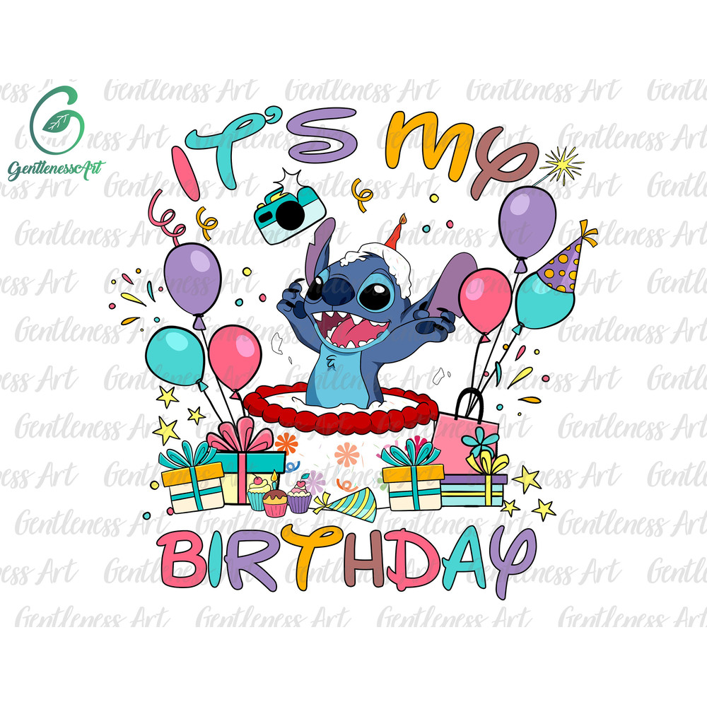 It's My Birthday Png, Happy Birthday Png, Family Vacation Png, Magical Kingdom, Png Files For Sublimation, Only Png 1.jpg