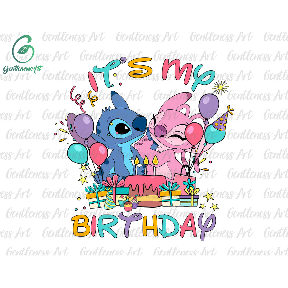 It's My Birthday Png, Happy Birthday Png, Family Vacation Png, Magical Kingdom, Png Files For Sublimation, Only Png.jpg