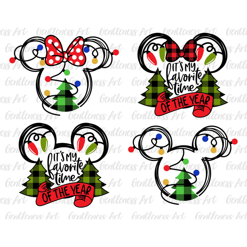 It's My Favorite Time Of The Year Plaid Christmas Png Svg, Christmas Tree Svg, Christmas Light Svg, Xmas, Holiday Season Svg.jpg