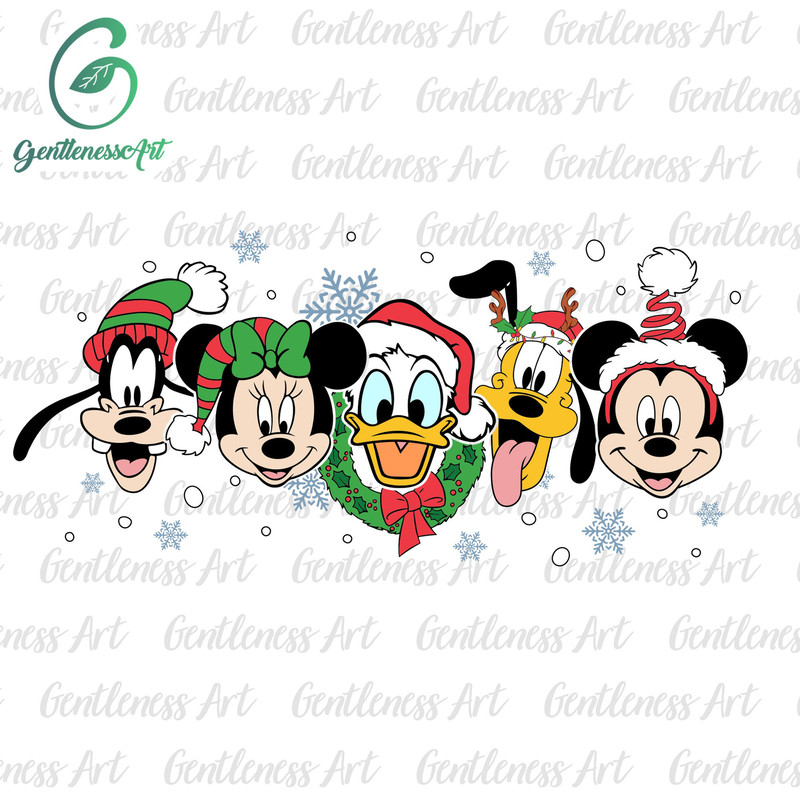 Merry Christmas Svg Png, Christmas Mouse And Friends, Merry Xmas Svg, Christmas Friends Svg, Holiday Season Svg.jpg