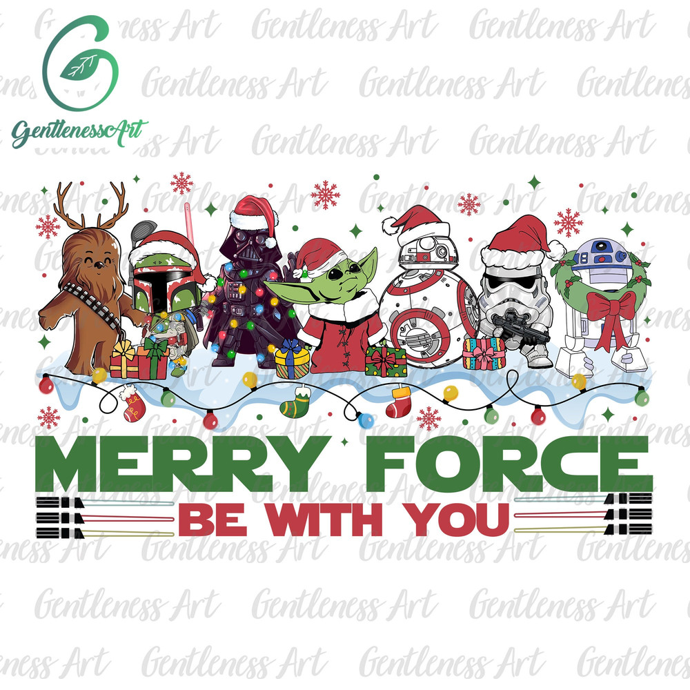 Merry Force Be With You Png, Merry Christmas Png, Christmas Galaxy Png, Christmas Squad Png, Holiday Season Png, Christmas Png Sublimation.jpg