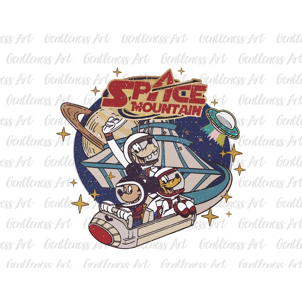 Mouse And Friends Space Png, 90's Space Mountain Png, Magic Kingdom Png, Astronaut Neon Png, Family Trip Png, Family Vacation Png.jpg
