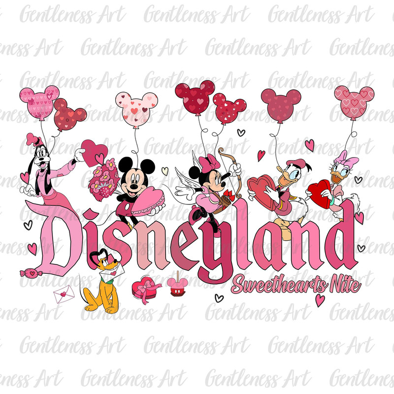 Mouse Valentines Png, Valentine Day Png, Heart Png, Cupid Lover Png, Love XOXO Couple Png, Magical Valentine, Sublimation Design 1.jpg