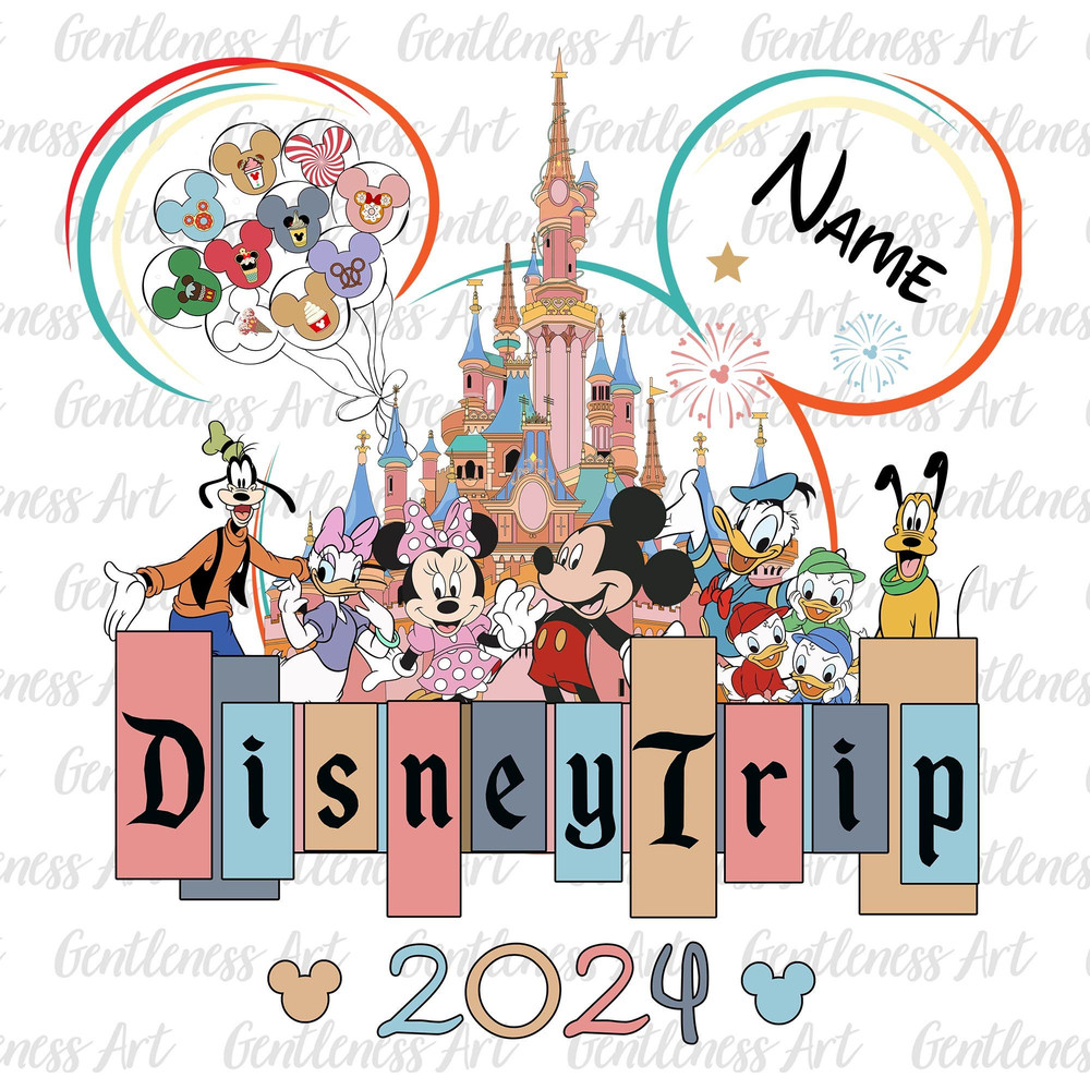 Pesonalized Family Trip 2024 Png, Family Vacation Png, Friend Squad Png, Vacay Mode Png, Magical Kingdom Png, File For Sublimation.jpg
