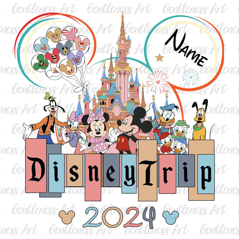 Pesonalized Family Trip 2024 Png, Family Vacation Png, Friend Squad Png, Vacay Mode Png, Magical Kingdom Png, File For Sublimation.jpg