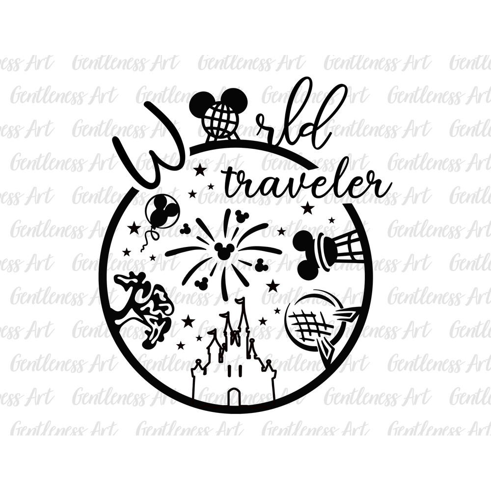 World Traveler Svg, Family Vacation Svg, Family Trip Svg, Magical Kingdom, Vacay Mode Svg, Svg, Png Files For Cricut Sublimation.jpg