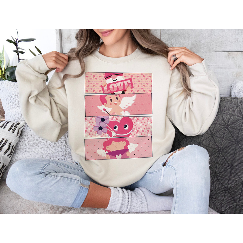 Cute Retro Valentines Day Png, Retro Valentines png, Valentines Characters, Trendy Vday png, Cupid Vibes png, Valentine Gnomes sublimation.jpg