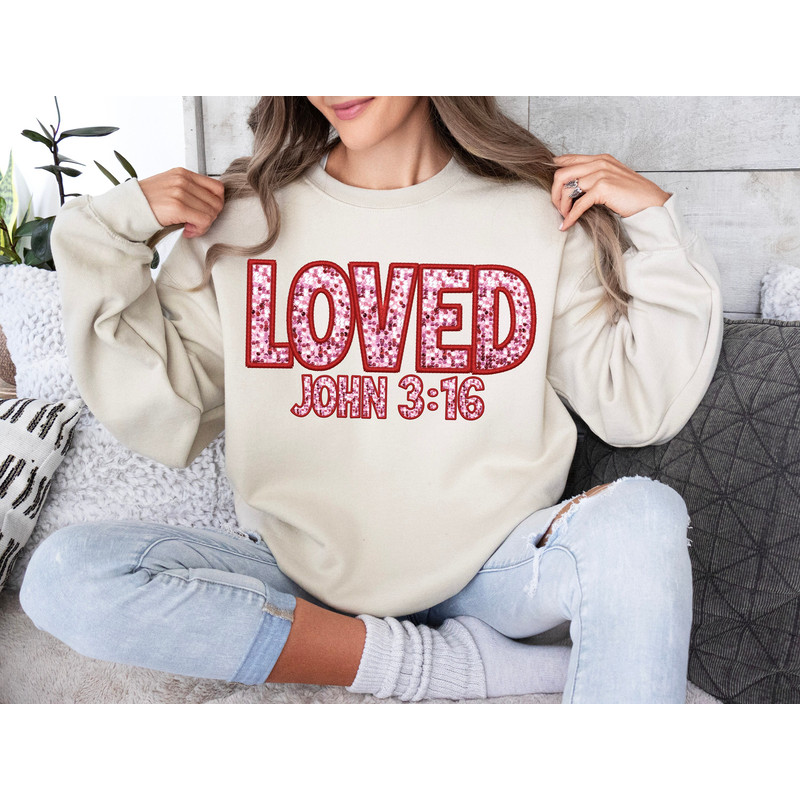 GLITTER LOVED JOHN 3 16 png, faux glitter Valentines Day png, Christian valentine png, faux glitter png, Loved 316 png, loved png,.jpg