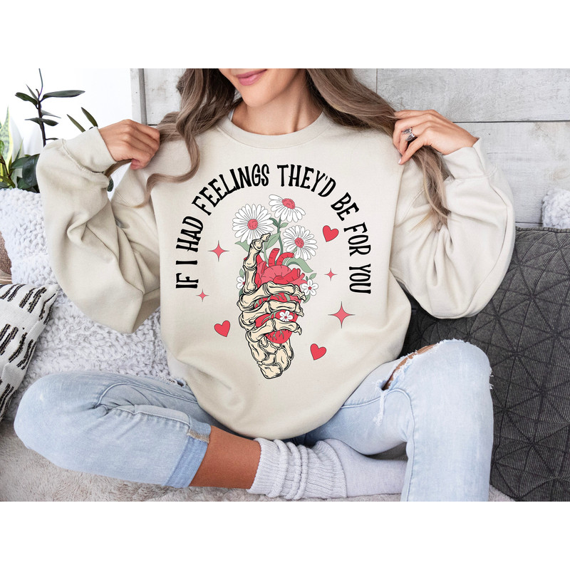 If I had Feelings, Retro valentines png,Skeleton vday png,valentines day shirt,Groovy valentines,Trendy png,Heart Candy png,Vday sublimation.jpg