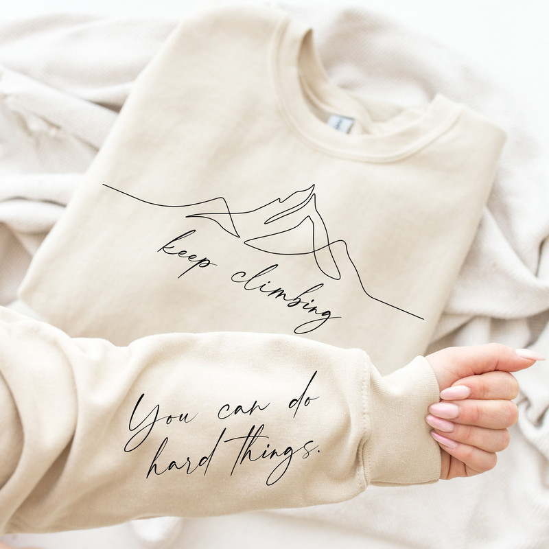 Keep Climbing Sleeve Design PNG sublimation,Positive svg,Tshirt quote svg,Chapter svg,Mom life svg,Strong women Healthsvg,Reading svg png.jpg