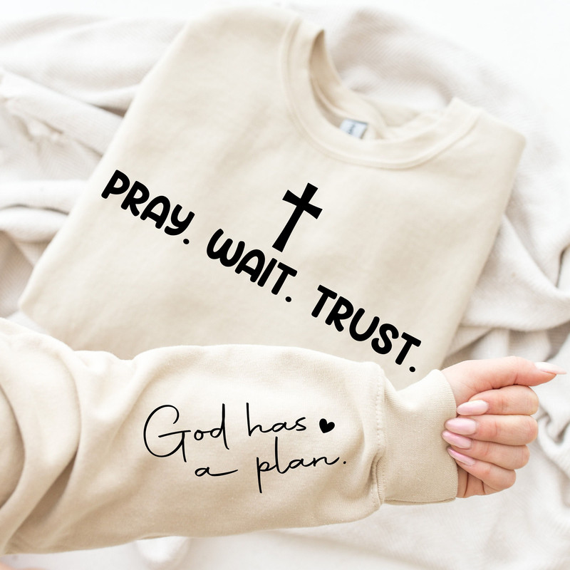 Pray Wait Trust Svg Shirt, Christian Svg, Worthy Svg,You Matter Svg,Religious Svg,Faith,Jesus Svg,Faith Shirt,BibleGodfidence Svg, sleeve.jpg