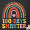 100 Day Smarter Rainbow 100 Days of School SVG, 100 Days of School Rainbow SVG, 100 Days Of School Shirt SVG For Girls, Rainbow 100 Days png.jpg
