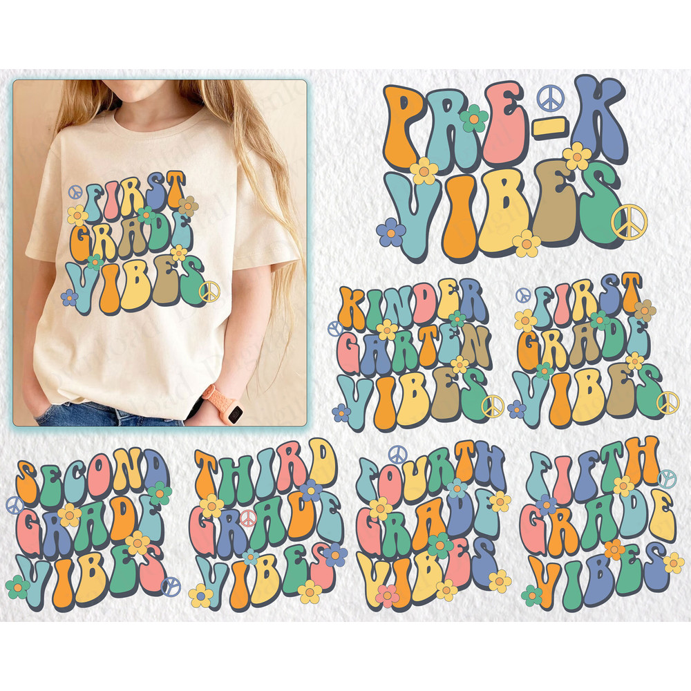 Back to School SVG Bundle, School Vibes Svg, Retro Groovy Svg, First Day of School Svg, Throughout from Pre-K to Fifth Grade for Kids.jpg
