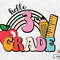 Hello 3rd Grade Png, Back To School Png, Happy First Day of School Png, Boho Rainbow Png, School Png, Third Grade Png, Teacher Png.jpg