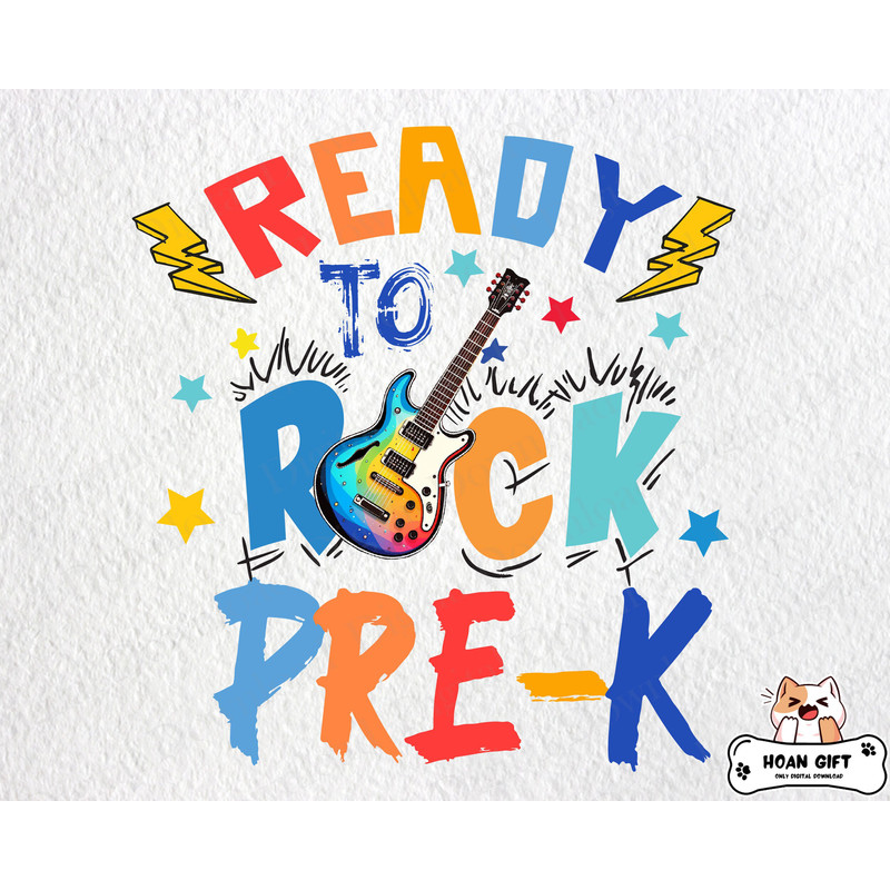Ready To Rock Pre-K Png, Back to School Png, 1st Day of School, Ready To Rock Png, Teacher Png, Hello Pre-K Png for Sublimation.jpg