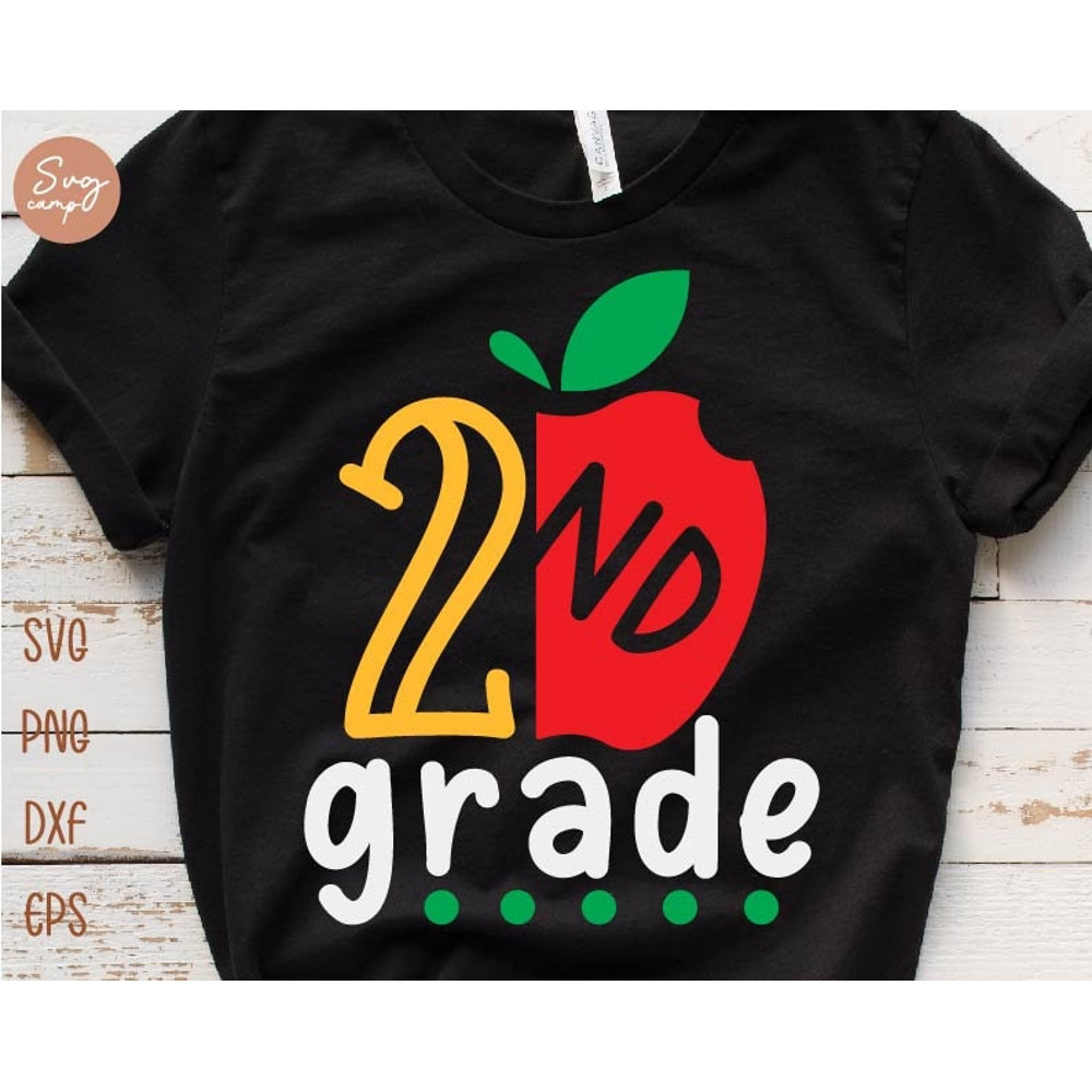 2nd Grade Svg, Second Grade Svg, Back To School Svg, First day of school svg, Hello 2nd Grade Svg, Kids School Design, School Shirt Svg File.jpg