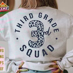 3rd grade squad svg, first day of school svg, 3rd grade teacher, third grade svg, last day of school svg, third grade te