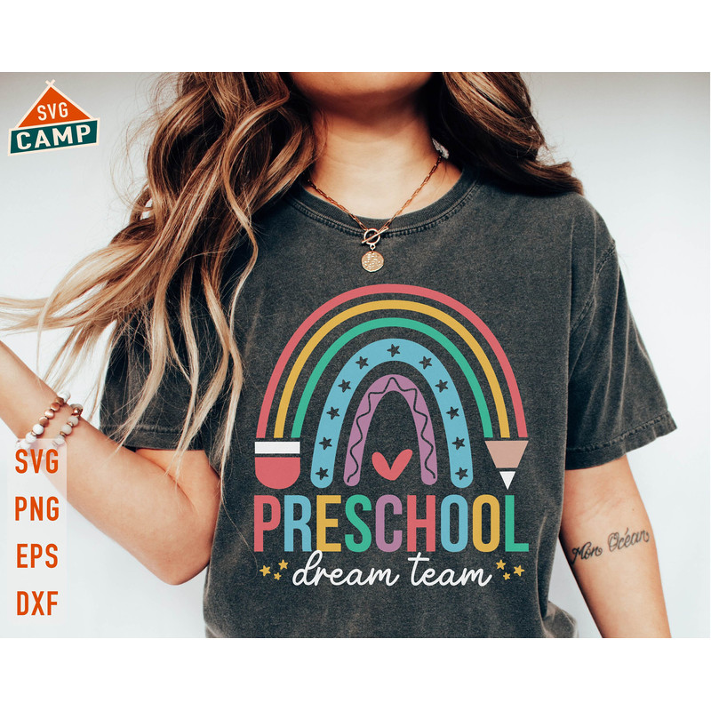 Preschool Dream Team Svg, Preschool Svg, First day of School Svg, Preschool Teacher, Back To School Svg, Preschool Png, Teacher Team Svg.jpg