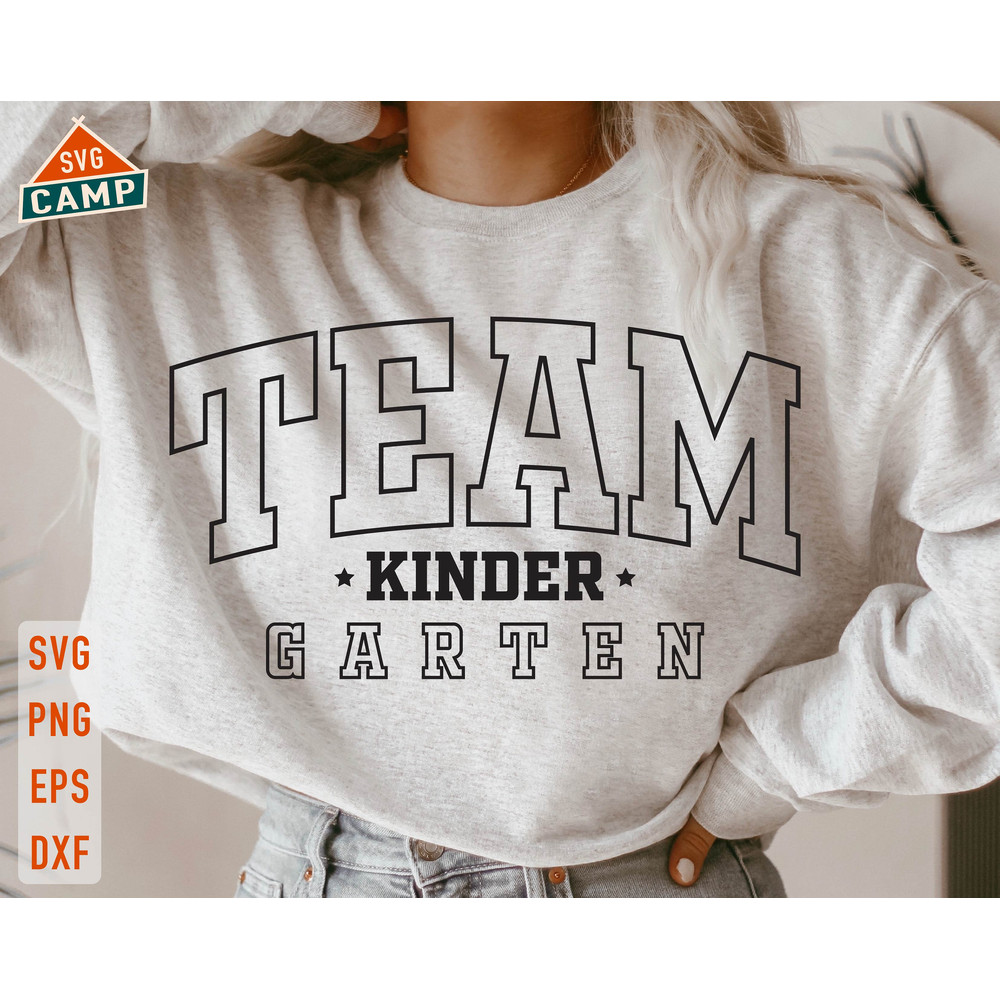 Team Kindergarten Svg, Kindergarten Svg, First day of School Svg, Back To School Svg, Kindergarten Teacher, Kindergarten Teacher Shirt.jpg