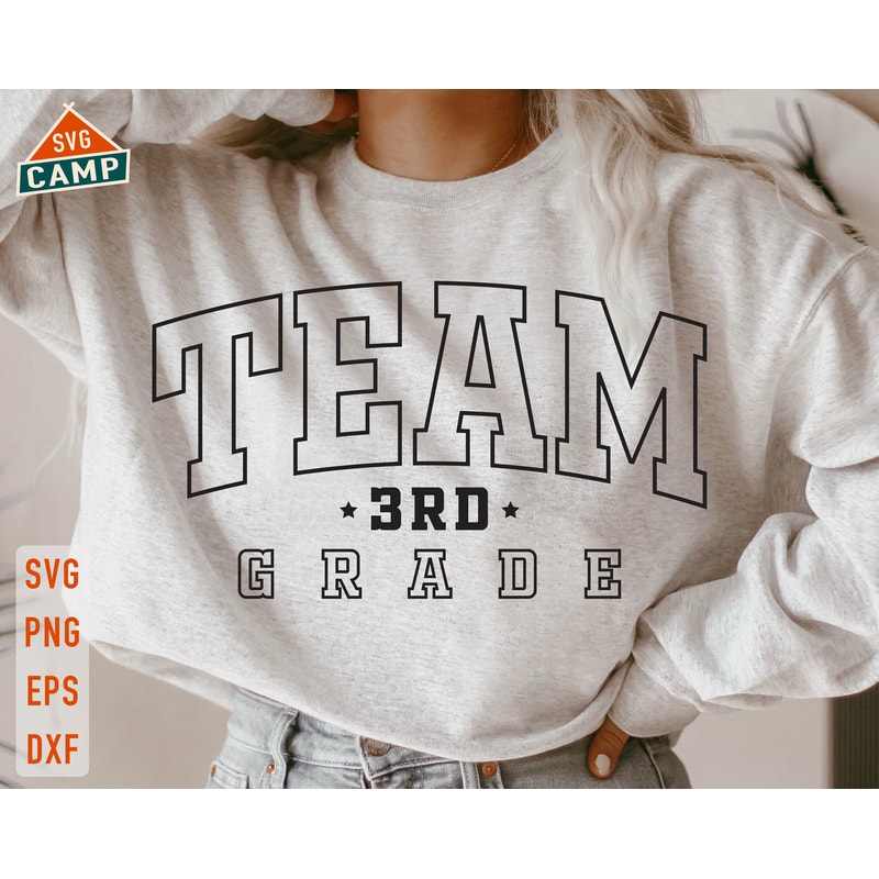 Team Third Grade Svg, 3rd Grade Svg, First day of School Svg, Back To School Svg, 3rd Grade Teacher, Third Grade Teacher Shirt.jpg