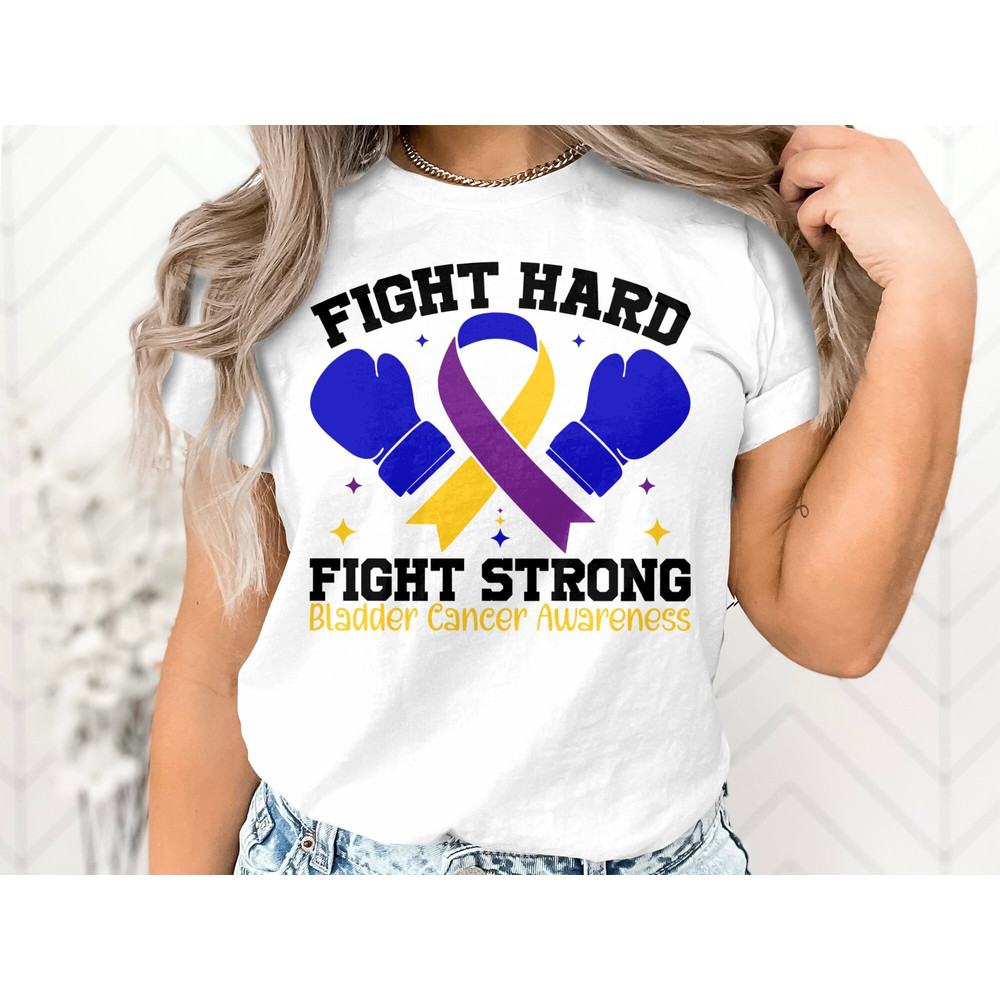 Bladder Cancer Awareness Svg Png, Fight Hard Fight Strong Svg, Bladder Cancer Warrior Ribbon Support Svg Cricut File Sublimation Design.jpg