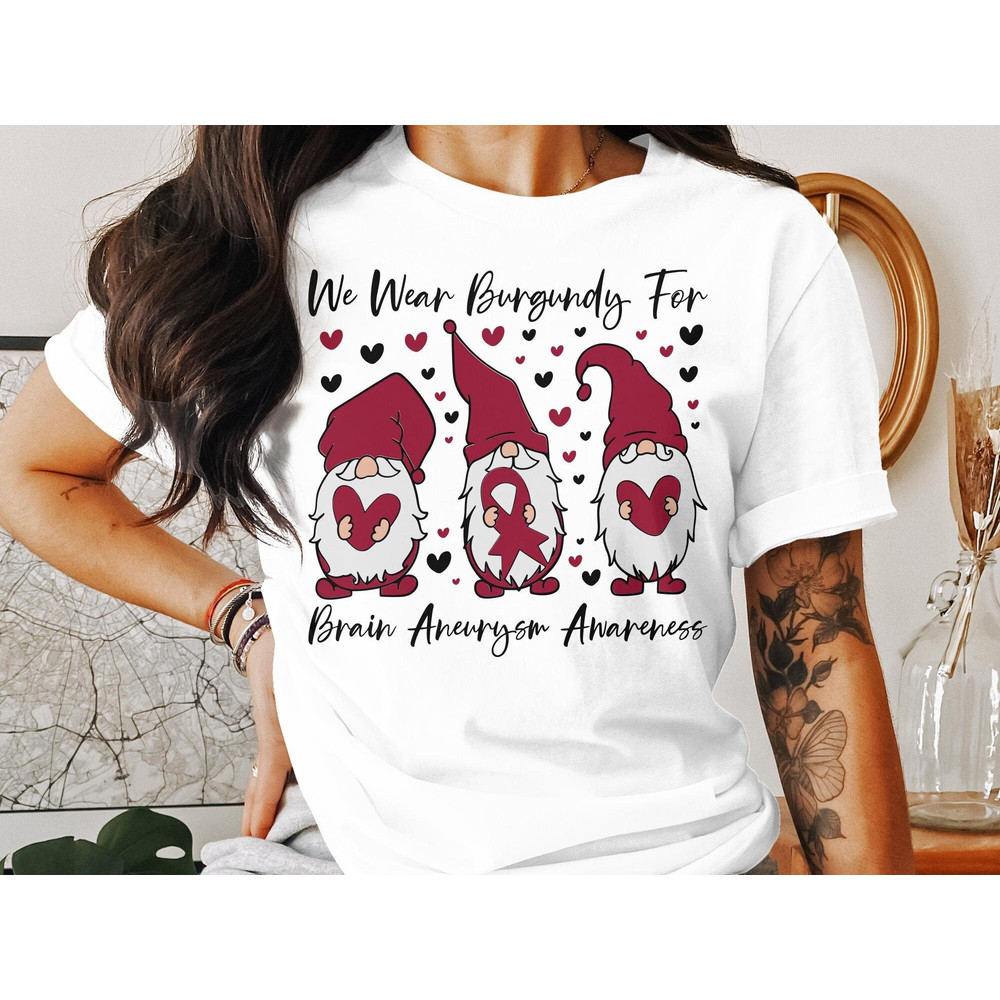 Brain Aneurysm Awareness Svg Png, We Wear Burgundy Svg, Burgundy Ribbon Svg Cricut Sublimation Design.jpg