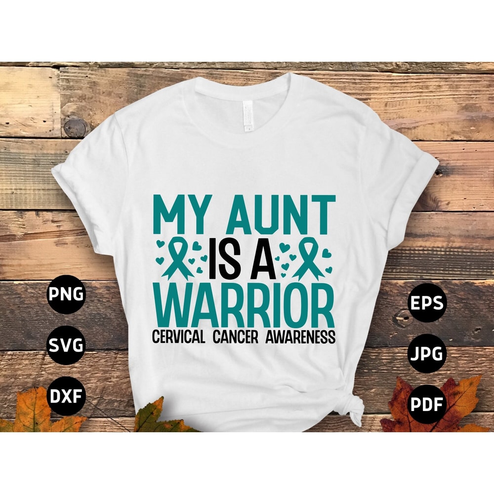 Cervical Cancer Awareness Svg Png, Svg, Cervical Cancer Teal Ribbon Svg Cricut Sublimation Design 11.jpg